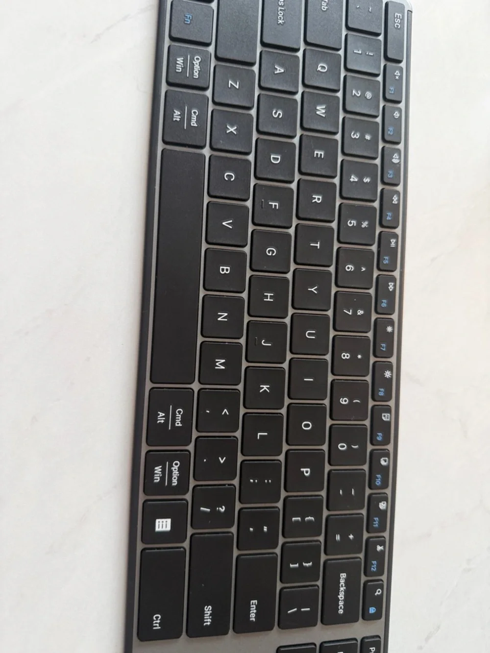 Wireless Black Slim Keyboard and Mouse Combo - Modern Compact Design